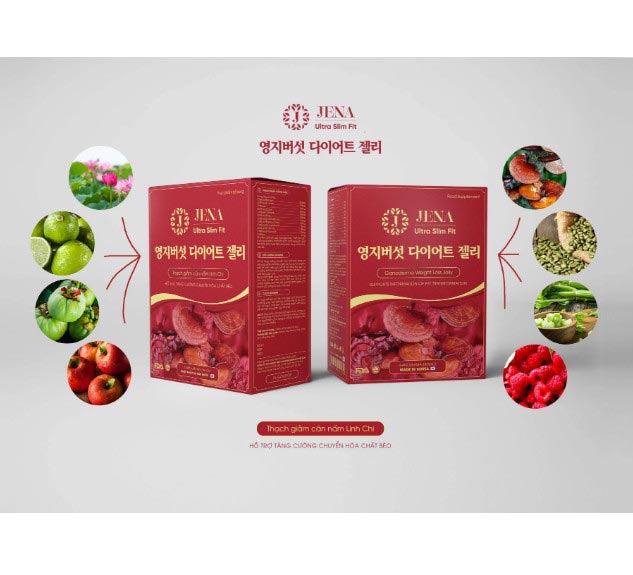 Thạch giảm cân nấm linh chi hàn quốc Thạch giảm cân nấm linh chi hàn quốc