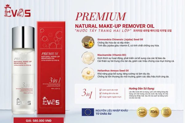 nước tẩy trang oliu lớp edana-yvam